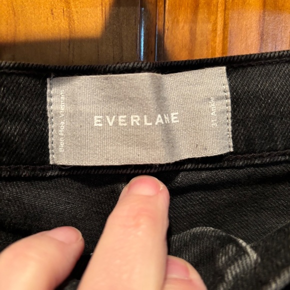 Everlane Women's High Rise Ankle Jeans in Washed Black Size 31 - Picture 4 of 5